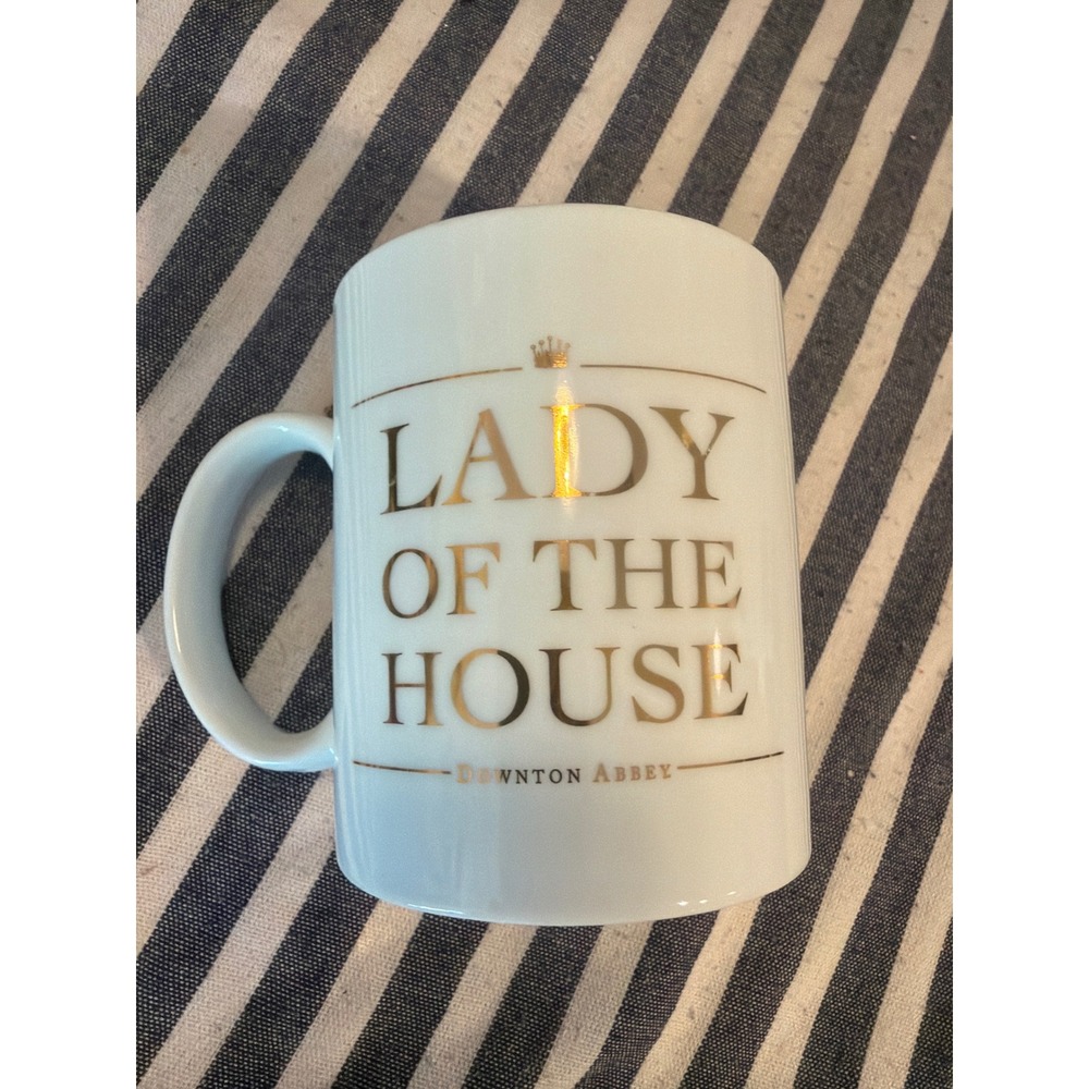 Downton Abbey Lady of the House White Gold Ceramic Coffee Mug Underground Toys